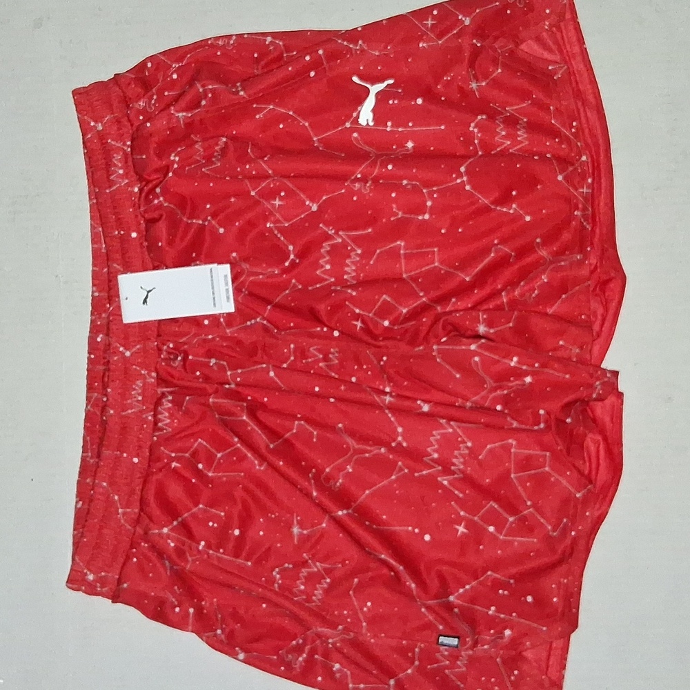 Puma Training Shorts Size-XXL Red/White NWT